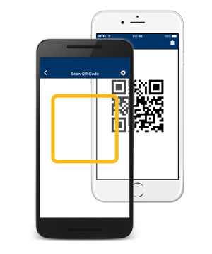 Scan QR code on existing device